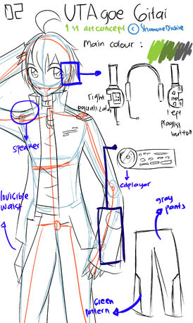 Gitai; Rough Concept art