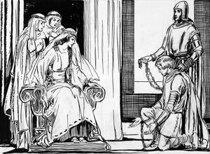 SIR-MELIAGRANCE-KNEELING-BEFORE-THE-QUEEN-1-K3582-1-
