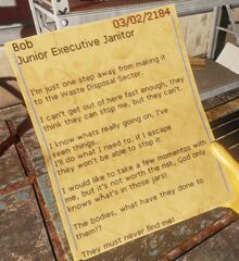 Bob note 03-02-2184