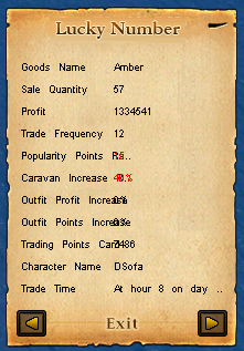 Overlapping text on Wandering Merchant's Bill