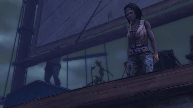 File:ITD Michonne Inspecting Water.png