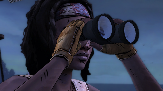 File:ITD Michonne Using Binoculars.png