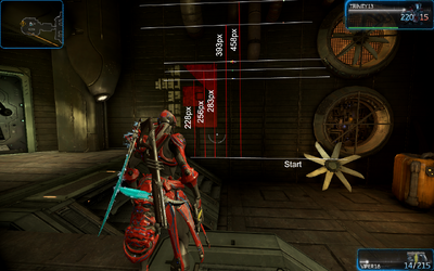 Warframes wall run heights