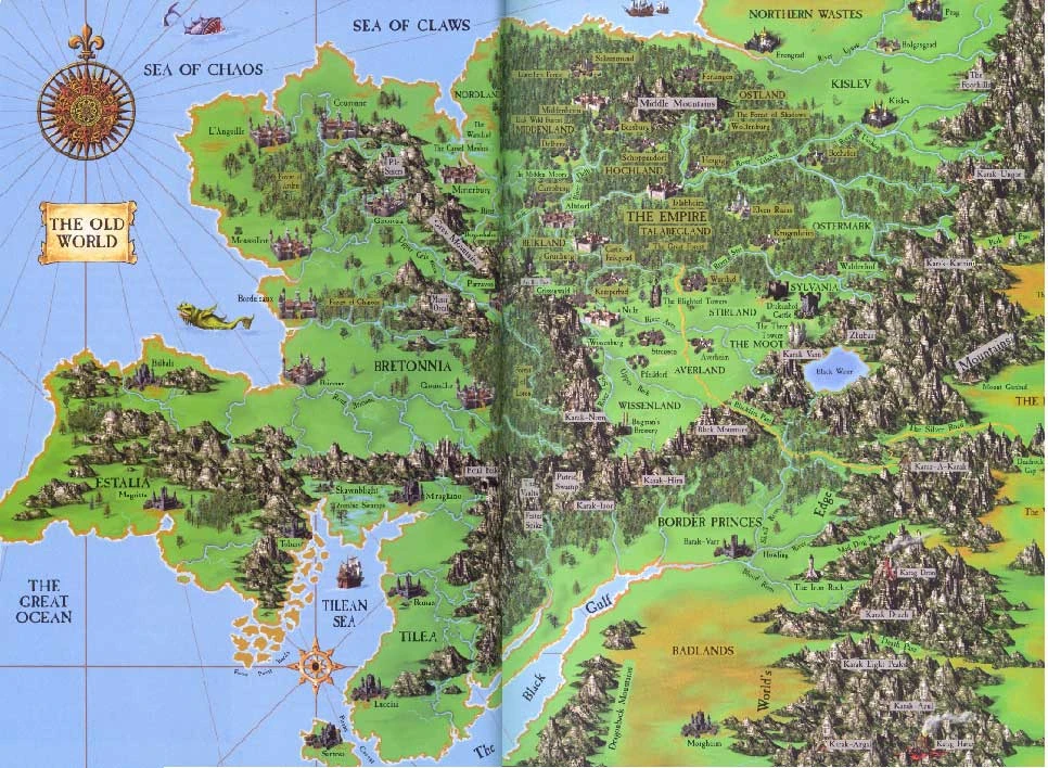 Warhammer fantasy battles карта