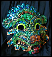 Quetzalcoatl molded mask by namingway-d5n9ee6