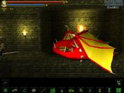 Red dragon sleeping
