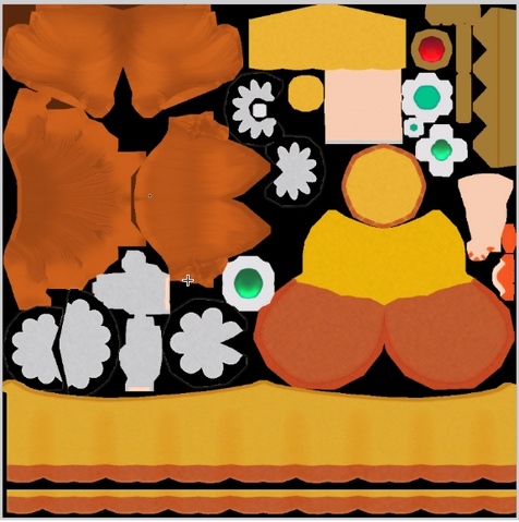 File:MK8 Daisy Texture.png