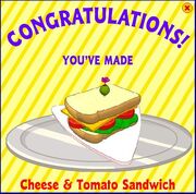 Cheese and tomato