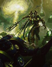 Necron overlord by nicholaskay
