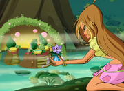 Flora receives the Cheerful Gladiolus