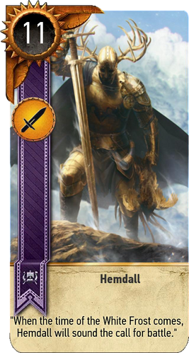Hemdall (gwent card) Witcher Wiki Fandom powered by Wikia
