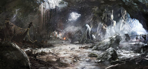 The witcher 3 wild hunt trolls cave by scratcherpen
