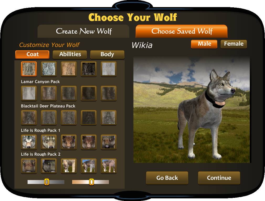 Image - 2.7 create-a-wolf coat.png | WolfQuest Wiki | FANDOM powered by