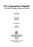 The linguasphere register of the world's languages and speech communities, Volume 2