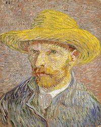 375px-Van Gogh Self-Portrait with Straw Hat 1887-Metropolitan