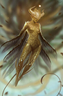 Golden fairy by telthona-d5tap7c