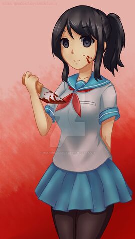 Archivo:Yan chan yandere simulator speedpaint by imanimeaddict-d8u2jqq.jpg