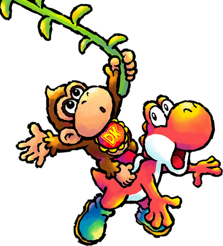 File:Baby Donkey Kong Artwork - Yoshi's Island DS.png
