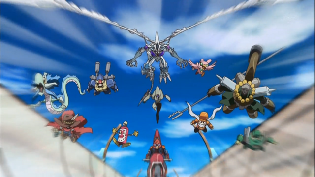 File:Yusei With Monsters.png