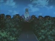 Domino City at night