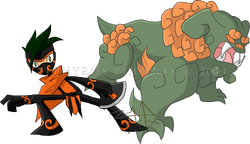 Sam and Komainu