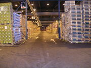 Inside of a warehouse