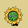 Green Flower Zombie Icon